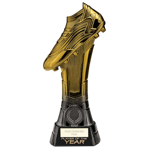 Rapid Strike Football Trophy | Gold &amp; Black