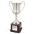 Nickel Plated Trophy Cup on Wood Base | 470mm | T.8607 - SV766