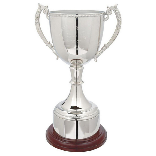 Traditional Nickel Plated Trophy Cup | 420mm |