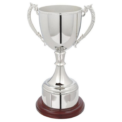 Traditional Nickel Plated Trophy Cup | 350mm |