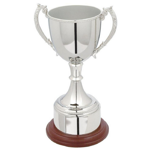 Traditional Nickel Plated Trophy Cup | 240mm |