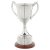 Nickel Plated Trophy Cup with Plinth Band | 350mm |  - SV810