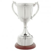 Nickel Plated Trophy Cup with Plinth Band | 320mm |