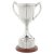 Nickel Plated Trophy Cup with Plinth Band | 320mm |  - SV809