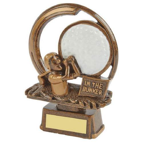 Novelty Golf Trophy | In the Bunker | 150mm | G7