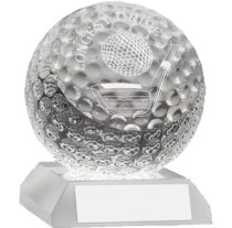 Crystal Golf Ball Trophy | Longest Drive | 95mm |