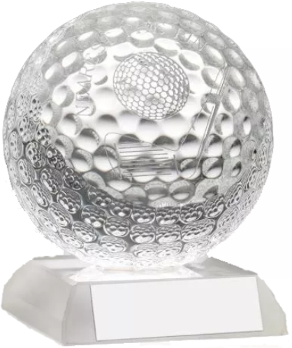 Crystal Golf Ball Trophy | Nearest The Pin | 95mm |