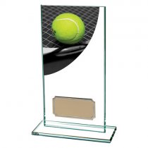 Colour Curve Tennis Jade Glass Trophy | 160mm |