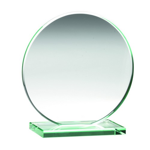 Perfect Jade Crystal Corporate Award |10mm thick | 108mm |