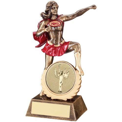 Super Hero Trophy | Female | Takes your own logo | 191mm |