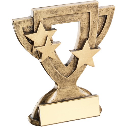 Celebrate Mini Cup Trophy | Takes your own badge | 108mm |