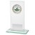 Jade Glass Plaque Trophy | Silver Trim | 160mm | S24 - 757CP