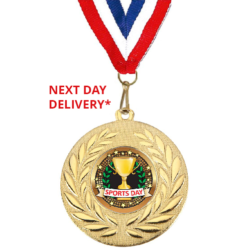 Sports Day Medal | 50mm | Includes Ribbon | Unengraved