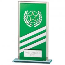 Talisman Mirror Glass Trophy | Green-Silver | 140mm | S24
