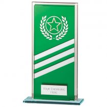 Talisman Mirror Glass Trophy | Green-Silver | 180mm | S24