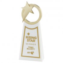 Rising Star Trophy | Gold & White | 260mm |