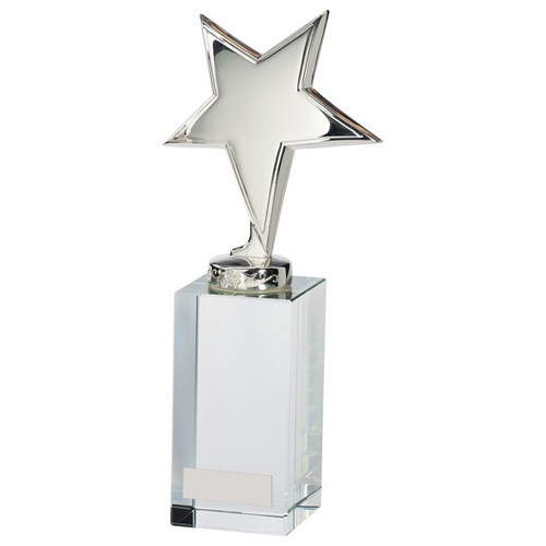 Dallas Crystal & Chrome Trophy | 205mm | S25