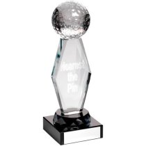 Crystal Column Golf Trophy | Nearest The Pin | 184mm |