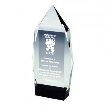 Prestige Crystal Point Trophy | Black Base | Heavy | 190mm |