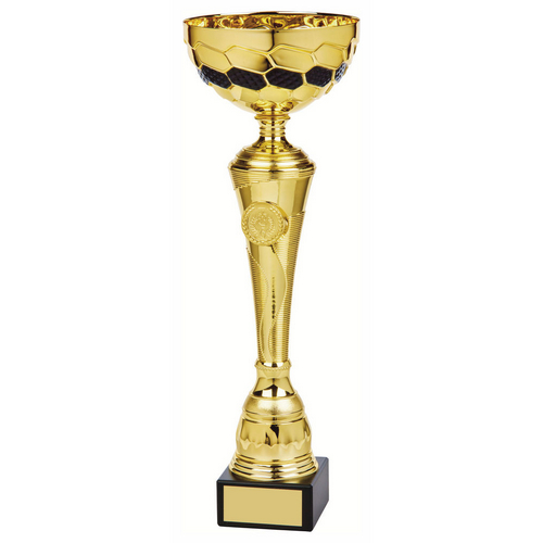 Jet Gold & Black Bowl Trophy | Metal Bowl | 410mm | G58