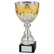 Jet Silver & Gold Bowl Trophy | Metal Bowl | 320mm | S52