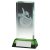 Jade Glass Golf Trophy with Green Base (In Presentation Case) | 130mm | S6 - T3888