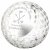 Crystal Golf Ball Trophy with personalisation panel | 80mm |  - T4037