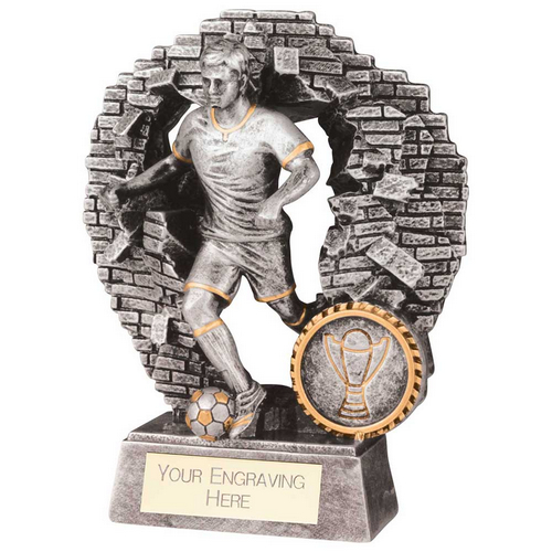 Blast Out Male Football Resin Trophy | 130mm |