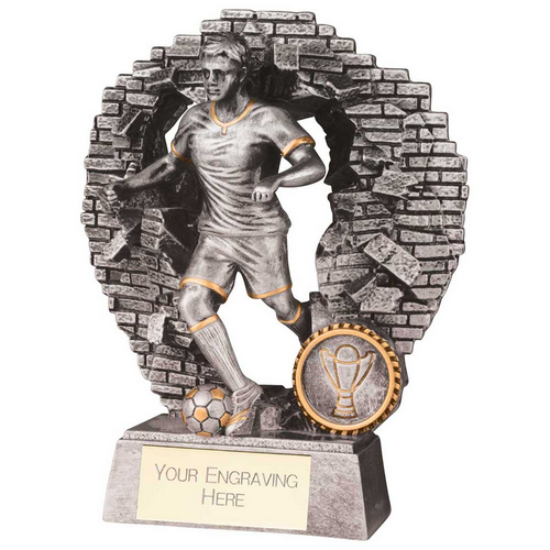 Blast Out Male Football Resin Trophy | 160mm |