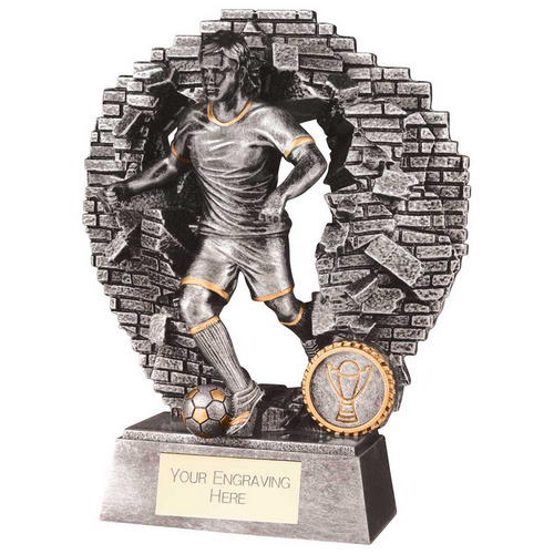 Blast Out Male Football Resin Trophy | 190mm |