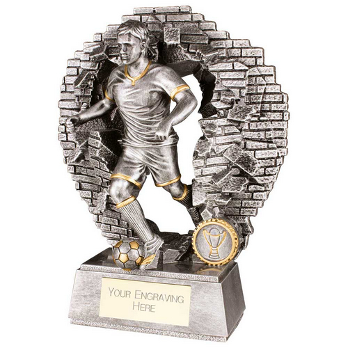 Blast Out Male Football Resin Trophy | 230mm | G25