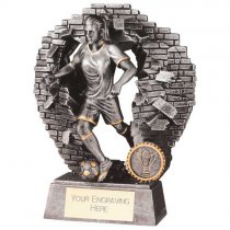 Blast Out Womens Football Resin Trophy | 190mm | G9