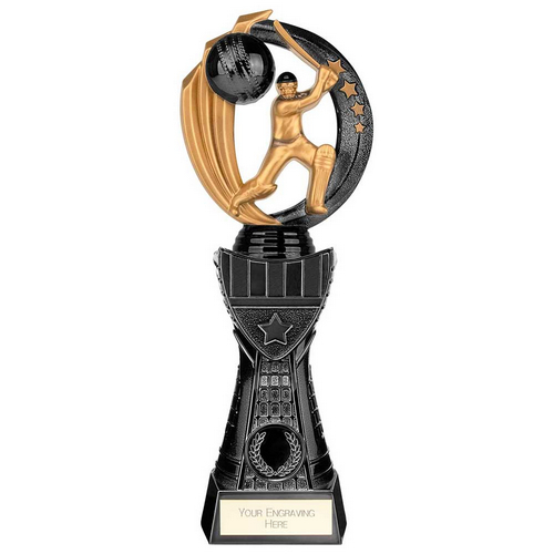 Renegade Heavyweight Cricket Trophy | Black | 270mm | G7