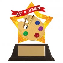 Mini-Star Art & Design Acrylic Trophy Plaque | 100mm | G6