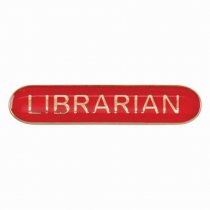 Scholar Bar Badge Librarian Red | 40mm |