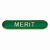 Scholar Bar Badge Merit Green | 40mm |  - SB16117G