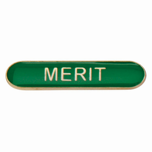 Scholar Bar Badge Merit Green | 40mm |