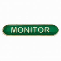 Scholar Bar Badge Monitor Green | 40mm |