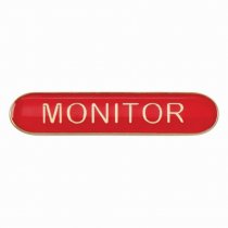 Scholar Bar Badge Monitor Red | 40mm |