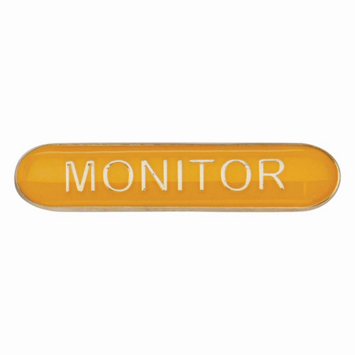 Scholar Bar Badge Monitor Yellow | 40mm |