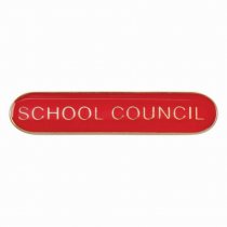 Scholar Bar Badge School Council Red | 40mm |