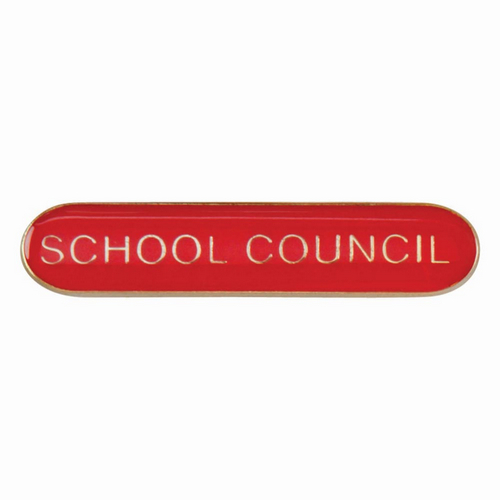 Scholar Bar Badge School Council Red | 40mm |