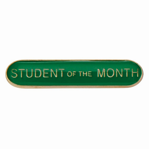 Scholar Bar Badge Student of Month Green | 40mm |