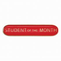 Scholar Bar Badge Student of Month Red | 40mm |