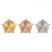 3D Bronze Star Pin Badge | 12mm |