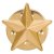 3D Gold Star Pin Badge | 12mm |  - SB19000G