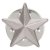 3D Silver Star Pin Badge | 12mm |  - SB19000S