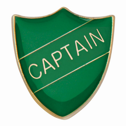 Scholar Pin Badge Captain Green | 25mm |