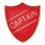 Scholar Pin Badge Captain Red | 25mm |  - SB16101R