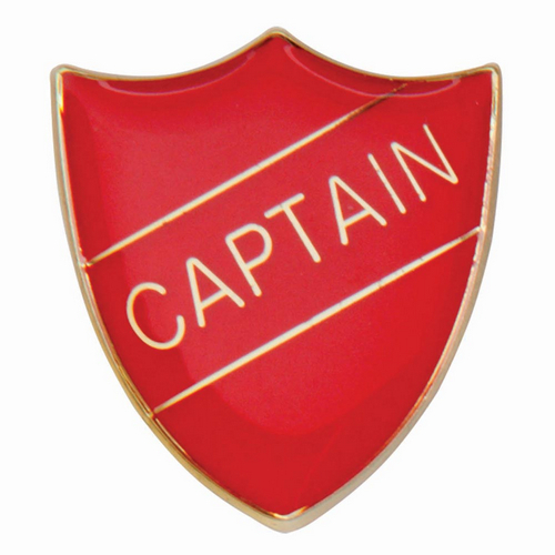 Scholar Pin Badge Captain Red | 25mm |